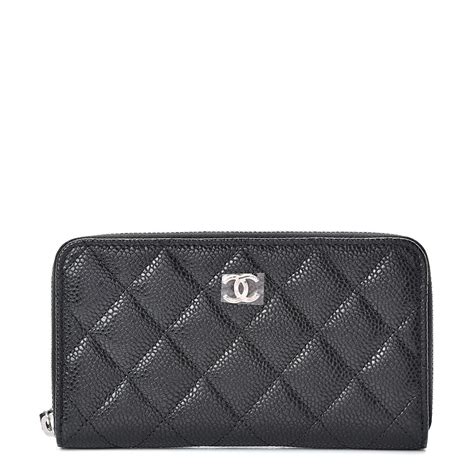 chanel black small wallet|chanel zipped wallet.